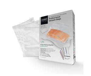 CASO 8 estrellas Bolsas de Vacío Gofradas para todo tipo de envasadoras al vacío de alimentos, 25 x 35cm | muy fuertes y resistentes a los desgarros, Aptas para Sous Vide, Sin BPA | 50 Bolsas