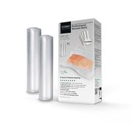 CASO 8 estrellas Rollos de bolsas de vacío para alimentos Gofradas todo tipo envasadora al vacío, 28 x 600cm | muy fuertes y resistentes a los desgarros, Aptas para Sous Vide, Sin BPA | 2 Rollos