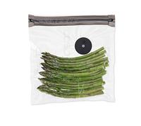 CASO Bolsas de vacío con cierre zip para CASO envasadoras al vacío de alimentos, 20 x 23cm | muy fuertes y resistentes a los desgarros con 150 mμ, Aplicación gratuita Food Manager | 20 Bolsas