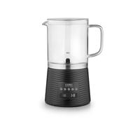 CASO CappuLatte - Espumador de leche eléctrico, espuma cremosa, espumador de leche caliente y frío, cacao, chocolate caliente, recipiente de vidrio extraíble, apto para lavavajillas, 5 funciones