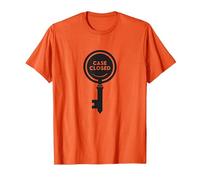 Caso Cerrado Clave Detective Mystery Graphic, Camiseta, Hombre, Naranja, S