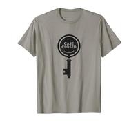 Caso Cerrado Clave Detective Mystery Graphic, Camiseta, Hombre, Pizarra, 3XL