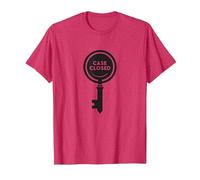 Caso Cerrado Clave Detective Mystery Graphic, Camiseta, Hombre, Rojo Jaspeado, S