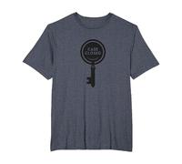 Caso Cerrado Clave Detective Mystery Graphic, Camiseta, Hombre Tallas Grandes, Azul Jaspeado, 3X Alto
