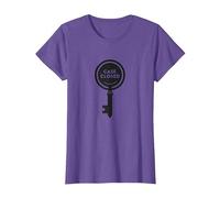Caso Cerrado Clave Detective Mystery Graphic, Camiseta, Mujer, Morado Jaspeado, XS