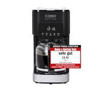 Caso Coffee Taste and Style - Cafetera con filtro permanente, 1,5 l, temperatura óptima de preparación 92-96 °C, antigoteo, cabezal optimizado, acero inoxidable, 12 tazas