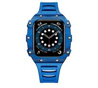 Caso de correa del kit de modernización para una banda 45 mm 44 mm 41 mm de 41 mm Caja de cerámica de goma Case para iwatch 7 6 5 4