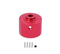 Caso de diferenciación de Metal para 1/14 1/16 RC Cars - Compatible con H16 16207 16 208 16-209 16210 14209 14210(Red)