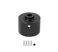 Caso de diferenciación de Metal para 1/14 1/16 RC Cars - Compatible con H16 16207 16 208 16-209 16210 14209 14210(Black)