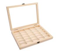 Caso de Exhibición de Cassette de Películas, 30 Tragamonedas Estuche de Película de Madera Maciza, Prueba de Polvo, Caja de Almacenamiento para Películas de 135 Mm y Otras