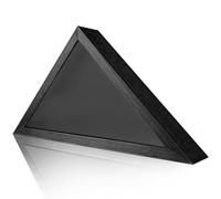 Caso de exhibición de la bandera, estuche de bandera para la bandera de entierro, la vitrina de la bandera de madera, el cuadro de sombra del triángulo del marco de la bandera, la caja de la bandera