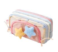 Caso De Lápiz: Bolsa De Caja Grande Para Organización De Papelería, Organizador Multifuncional Con 8 Compartimentos, Titular De Suministros Escolares Para Niños, Estudiantes, Maestro, Universidad, Via