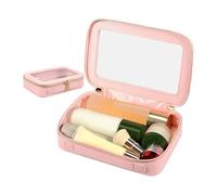 Caso de Maquillaje Transparente: Bolsa cosmética Multifuncional, Bolsa de Viaje portátil | de Almacenamiento de Organizador Transparente con Cremallera, Titular Compacto para la Oficina de vacac