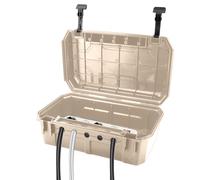 Caso de protección eléctrica de caché al aire libre impermeable para fiscal, enchufe o multiplicar | Caja de salida resistente al agua, cobertura grande para cables al aire libre