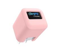 Caso de sili para Anker Nano 45W MAX Caja de protección contra el Polvo del carg Caso de protección Anti-perdida amigable con la Piel para Anker Nano Power Bank 45W (Rosa)