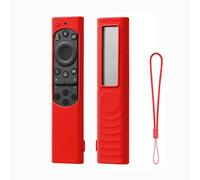 Caso de Silicona para Samsung BN59-01480D/1432A/1455A/1385A Cubierta Protectora de Control Remoto de TV Inteligente, Manga de protección de Silicona a Prueba de Polvo (Rojo)
