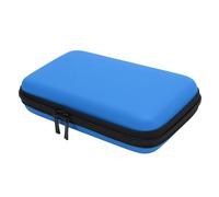 Caso de Viaje de Shell Duro con 8 Ranuras de Juego y Almacenamiento de Accesorios para Consolas 3ds XL/2DS XL/DS Lite/DSI XL (Negro) (Blue)