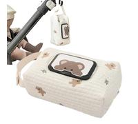 Caso de viaje de toallitas para bebés, dispensador de toallitas - Soporte de toallita para bebés | Lindo organizador de almacenamiento liviano reutilizable para bolsas de pañales, baño, cochecito, com