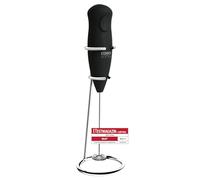 Caso Fomini Emulsionador de Leche, Acero Inoxidable, Negro