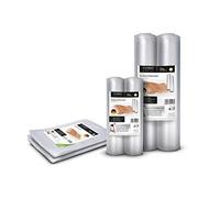 CASO Gourmet - Juego de láminas estructurales para todas las máquinas de sellado al vacío y selladoras de láminas, sin BPA, fuerte y resistente, 105 µm, soldadura estable, apto para Sous Vide,
