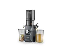 CASO JuiceFit - Licuadoras para zumos y batidos - Slow Juicer con 40 RPM de Velocidad - Sistema antigoteo - 30% más de jugo - Tamaño Compacto - Jarra 800 ml, negra