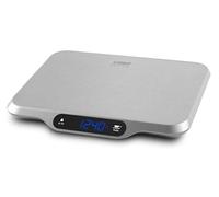CASO Balanza digital de cocina L15 Inox 30x22 cm, LCD táctil, tara, precisión 1 g, 15 kg