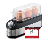 CASO Olla de huevos E3, ajuste giratorio continuo para el grado de dureza deseado de suave a duro, ahorrando tiempo y energía