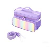 Caso Organizador para Toniebox Espacio Extra para Accesorios(Purple) | Tela impermeable, asa práctica, correa hombro, para ajuste perfecto, protege contra golpes