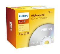 Caso Philips CD-R 80Min / 700 MB / 52X Joya (10 Disc)