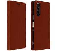 Funda para móvil - AVIZAR First Class, Compatible con Sony Xperia 5, Camel