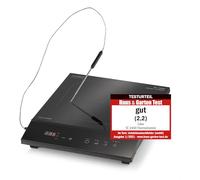 CASO TC2400 Thermo Control - Placa de inducción individual con termómetro para freír y cocinar de forma precisa, perfecta para SousVide, rango de temperatura 60 - 240 °C, temporizador, 2400 W