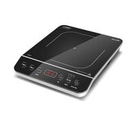 CASO Touch 2000 - Placa de inducción individual, 2000 W, detección automática de ollas, 10 niveles de temperatura, 10 niveles de potencia, temporizador hasta 180 min, superficie vitrocerámica,