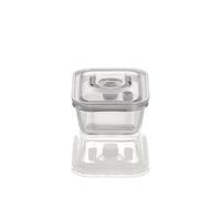CASO VacuBoxx EM - Recipiente para vacío (rectangular, 600 ml, vidrio de borosilicato, sin BPA, resistente al calor, apto para lavavajillas, apto para congelador, insípido, ajuste de fecha exacto)