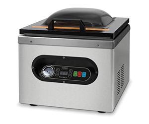 Caso VacuChef 77 Envasadora al Vacío, 630 W, 77 Litros, Acero Inoxidable, Gris