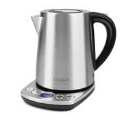 CASO WK 2100 compact - hervidor de agua electrico 1,2L - 10 ajustes diferentes de temperatura 10°C a 100°C - función de mantenimiento del calor - cal filtro - Acero inoxidable - 2200W