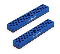 CASOMAN 2 organizadores de brocas hexagonales de 1/4 pulgadas con base magnética, azul, organizador de brocas de 86 agujeros con base magnética fuerte, organizador magnético de brocas para tu