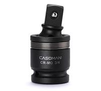 CASOMAN 3/4-Inch Drive Impact Universal Joint, CR-MO, U-Joint Sockets, Flexible, Radius Corner Design