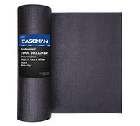 CASOMAN Forro Profesional para Caja de Herramientas y cajón de 18 Pulgadas x 24 pies, Alfombrilla de Goma de Espuma Antideslizante fácil de Cortar para Caja de Herramientas, Forro Grueso Ajustable