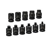 CASOMAN Juego de enchufe de tubo de transmisión de 3/8 pulgadas, SAE, CR-MO, accionamiento cuadrado macho cónico, accionamiento cuadrado hembra biselado, juego de 11 piezas