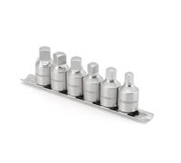 CASOMAN Juego de llaves de tapón de drenaje de aceite, unidad de 1/2 pulgada, 8 mm, 10 mm, 12 mm, 14 mm, 1/2 pulgada, 3/8 pulgadas, juego de 6 llaves de servicio de aceite, cuadrado interno