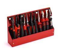 CASOMAN Organizador de alicates, organizador de alicates, negro/rojo, estante de alicates de 14 ranuras, mantiene los alicates organizados en el cajón de herramientas