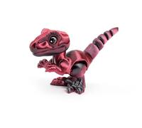 CASOME Figura De Dinosaurio Articulada Impresa En 3D, Modelo De Exhibición Y Decoración De Escritorio Tipo Raptor con Postura Ajustable, Criatura Coleccionable con Articulaciones Móviles(A,L)