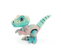 CASOME Figura De Dinosaurio Articulada Impresa En 3D, Modelo De Exhibición Y Decoración De Escritorio Tipo Raptor con Postura Ajustable, Criatura Coleccionable con Articulaciones Móviles(D,M)