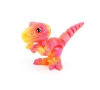 CASOME Figura De Dinosaurio Articulada Impresa En 3D, Modelo De Exhibición Y Decoración De Escritorio Tipo Raptor con Postura Ajustable, Criatura Coleccionable con Articulaciones Móviles(G,L)