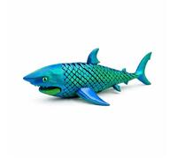 CASOME Figura De Tiburón Articulada Impresa En 3D, Modelo De Animal Oceánico Posable, Pieza Marina Flexible Y Articulada, Objeto De Colección Móvil para Escritorio(Green)