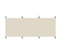 CASOME Paravientos para Acampada Al Aire Libre - Cortavientos De Tela Oxford 210D con Cuerdas, Estacas Y Bolsa De Transporte, Paravientos Portátil para Picnics, Barbacoas Y Cocinar En La Playa(Blanc)