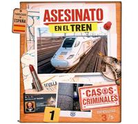 Casos Criminales Asesinato en el Tren, Juego Caso para Resolver Detective | Policial Misterio Casa, Escape Room Adultos, Experiencia Investigación Pistas y Pruebas Culpable Crimen, Regalo Original.