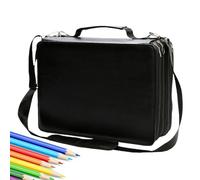 Casos de marcadores Importantes, Guardia para marcadores, de Almacenamiento para organizadores para marcadores | Contenedor para Organizador para útiles Escolares, Caja de Paso, Negro, Se