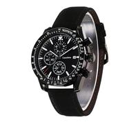 Casotime Reloj Cronógrafo Hombre de Cuero - Resistente al Agua 30M, Cuarzo Analógico con Fecha, Esfera Grande - Clásico y Elegante para Día a Día, Trabajo & Deporte - Regalo Elegante para Hombres