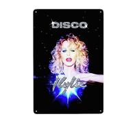 CASOWAT Kylie Singer Minogue - Cartel de metal para pared, pintura de hierro para el hogar, bar, cafetería, dormitorio, póster decorativo de 8 x 12 pulgadas